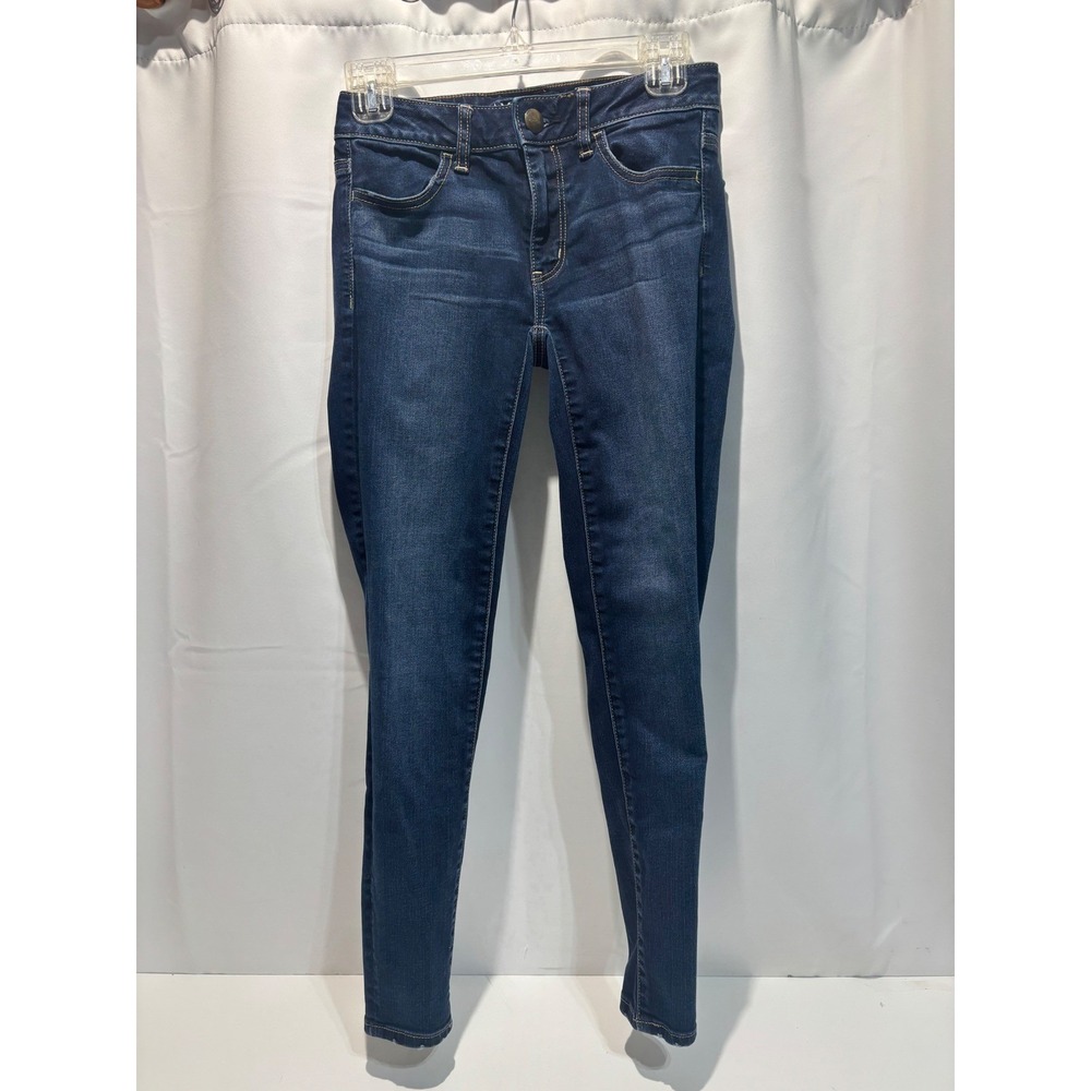 American Eagle Skinny Jeans Womens 0 Dark Blue Ne(x)t Level Stretch Denim
